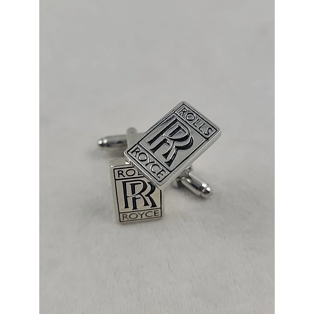 Rolls Royce Silvertone Cufflinks New Without Tags